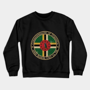 Vintage Commonwealth of Dominica USA North America United States Flag Crewneck Sweatshirt